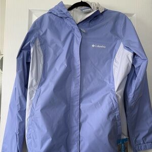 LAST CHANCE NWT Columbia Arcadia II Light Lavender Rain Jacket Size L